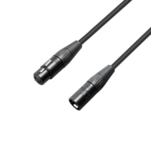 Adam Hall Cables 4 STAR Mikrofonkabell 0,5 m KRYSTAL EDITION Yongsheng® XLR